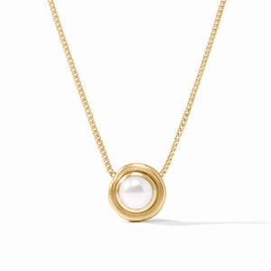 WAVE STONE DELICATE NECKLACE PEARL