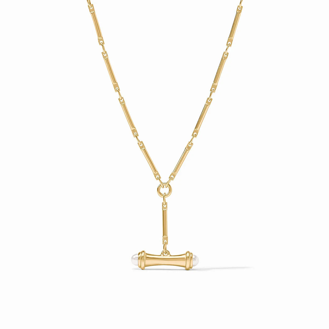 BAMBOO DELICATE NECKLACE PEARL