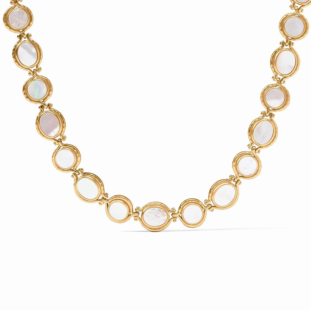 SARATOGA TENNIS NECKLACE MOTHER OF PEARL