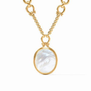 SARATOGA STATEMENT NECKLACE MOTHER OF PEARL
