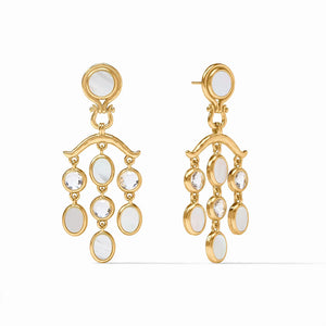SARATOGA CHANDELIER EARRING MOTHER OF PEARL