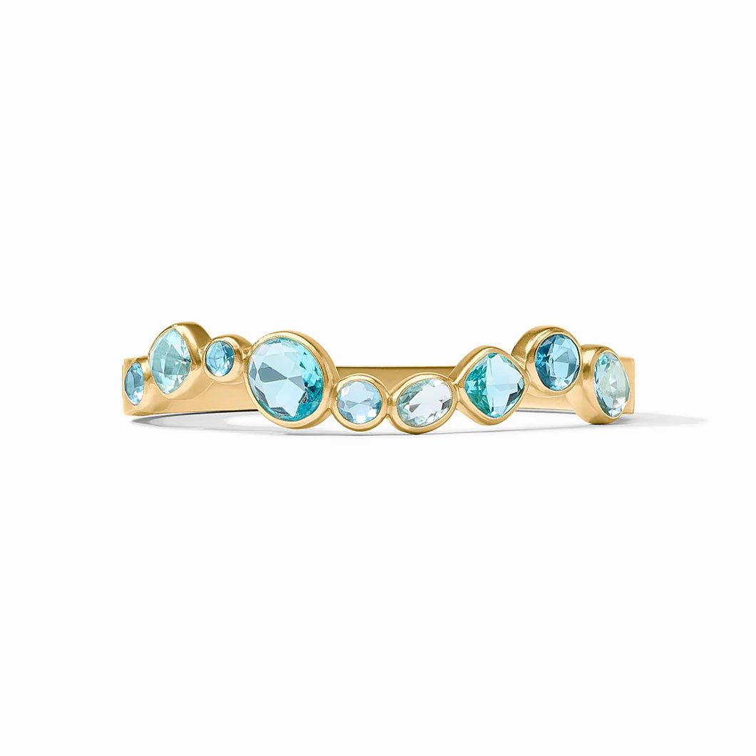 KALEIDOSCOPE HINGE BANGLE BAHAMIAN BLUE