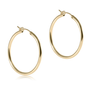 ROUND GOLD 1.25IN HOOP SMOOTH