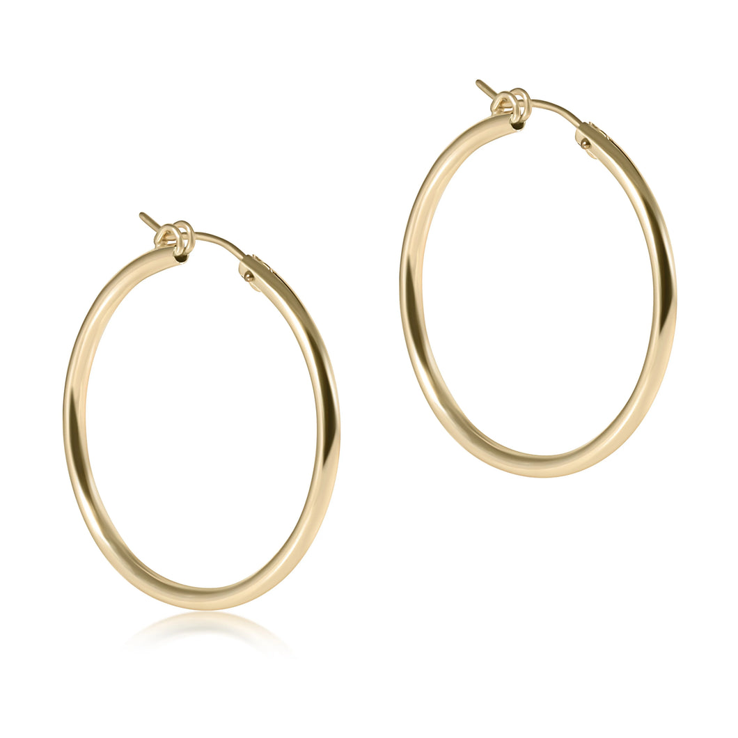 ROUND GOLD 1.25IN HOOP SMOOTH