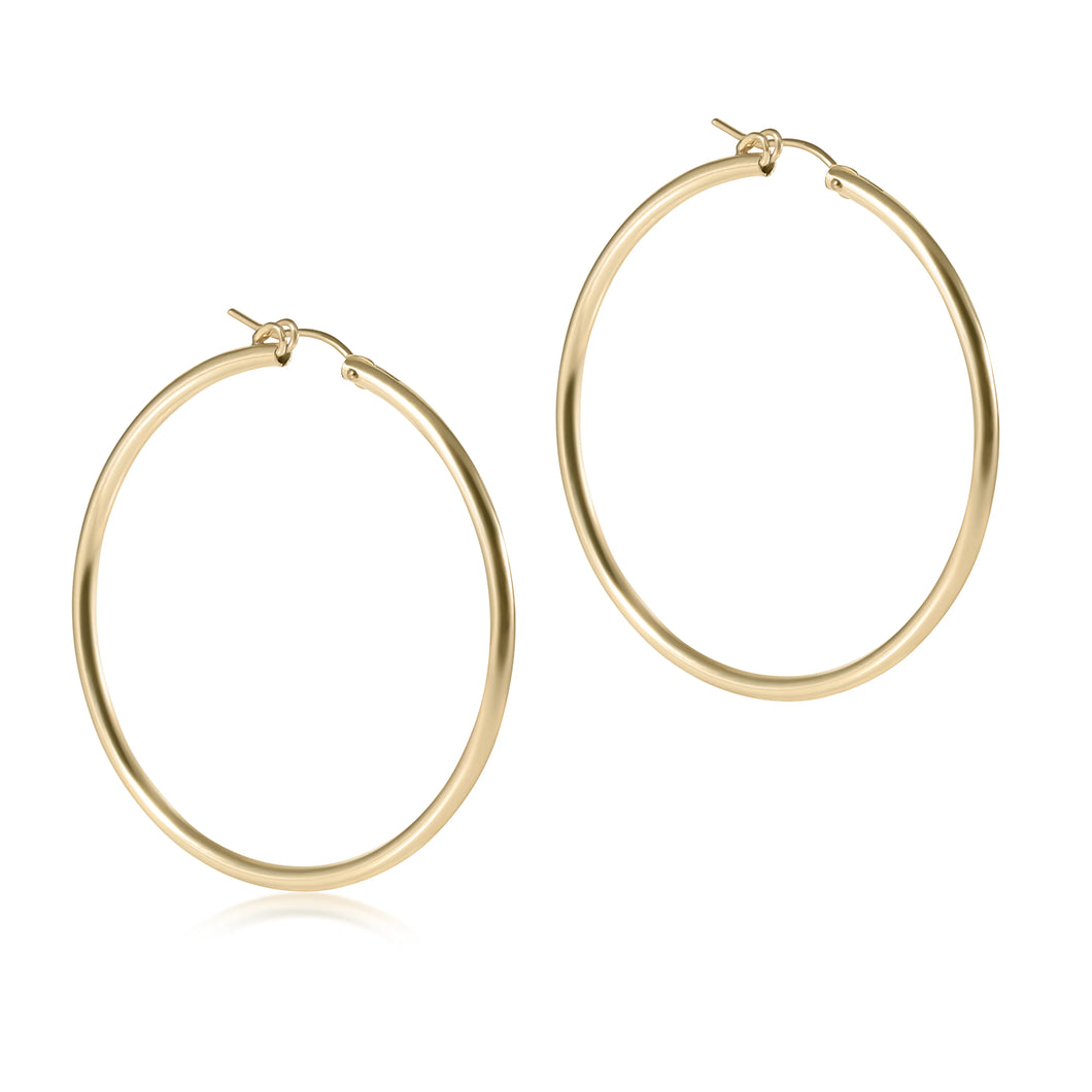 ROUND GOLD 2IN HOOP SMOOTH