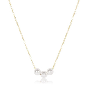 16IN NECKLACE GOLD JOY PEARL