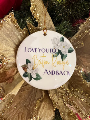 MAGNOLIA BR AND BACK ORNAMENT