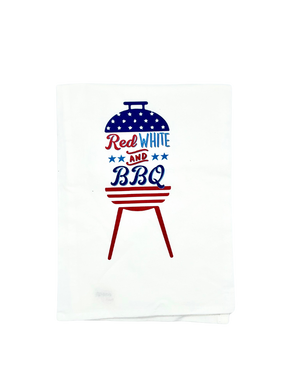 RED WHITE BBQ TOWEL