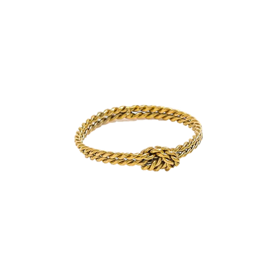THIN DOUBLE ROPE RING SIZE 6
