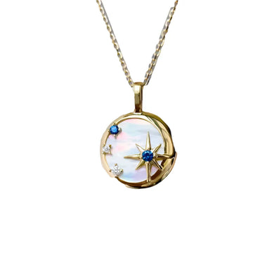 MOON AND STARS NECKLACE