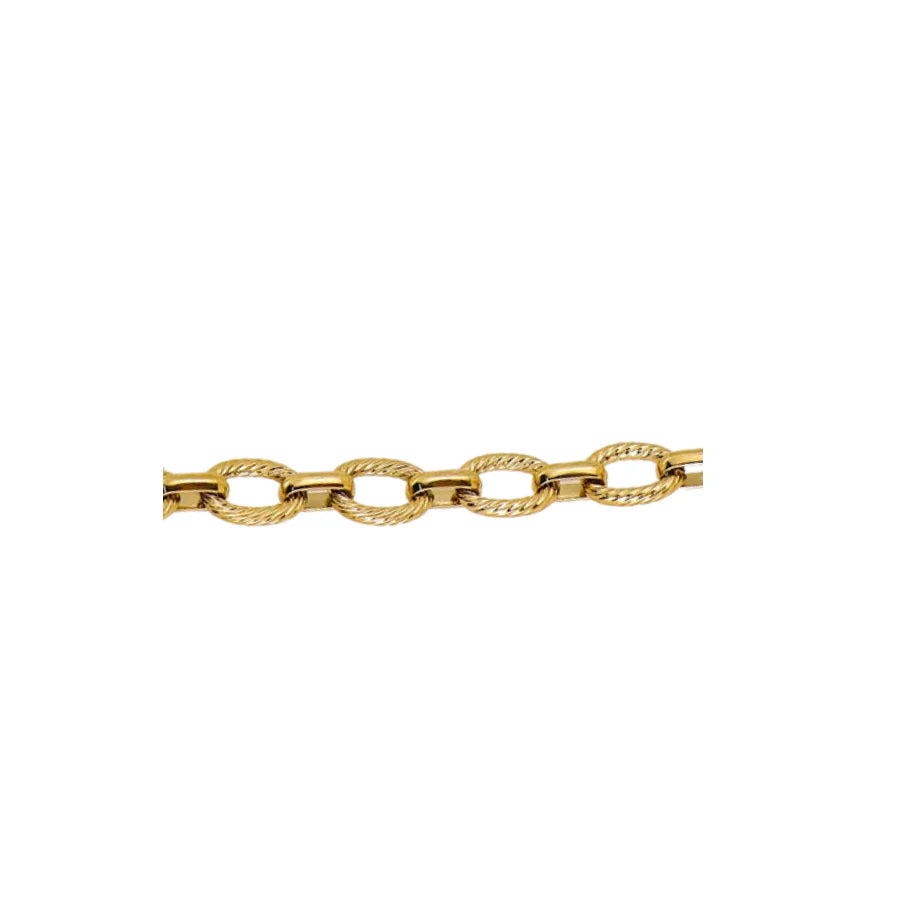 TWIST LINK LONG CHAIN GOLD