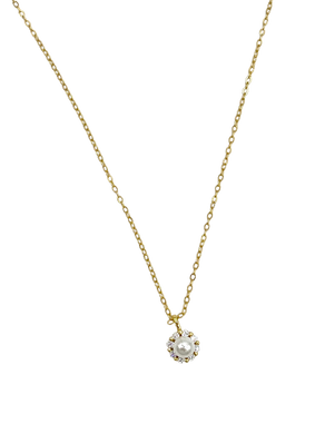 PEARL HALO NECKLACE