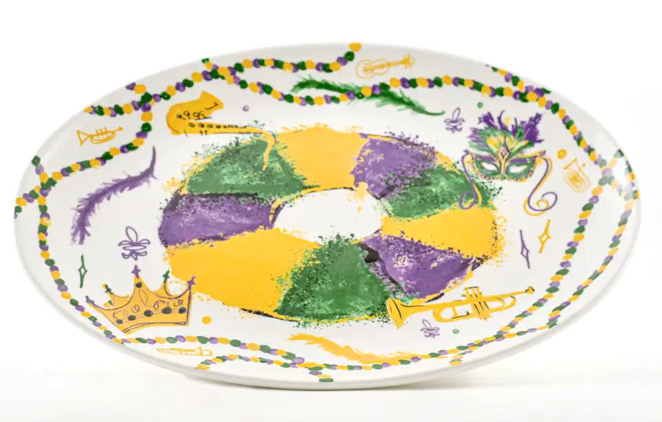 KING CAKE PLATTER
