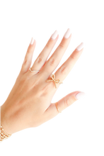 GOLD BOW RING