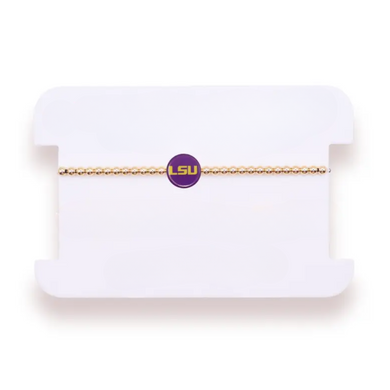 LSU LOGO GOLD BRACELET