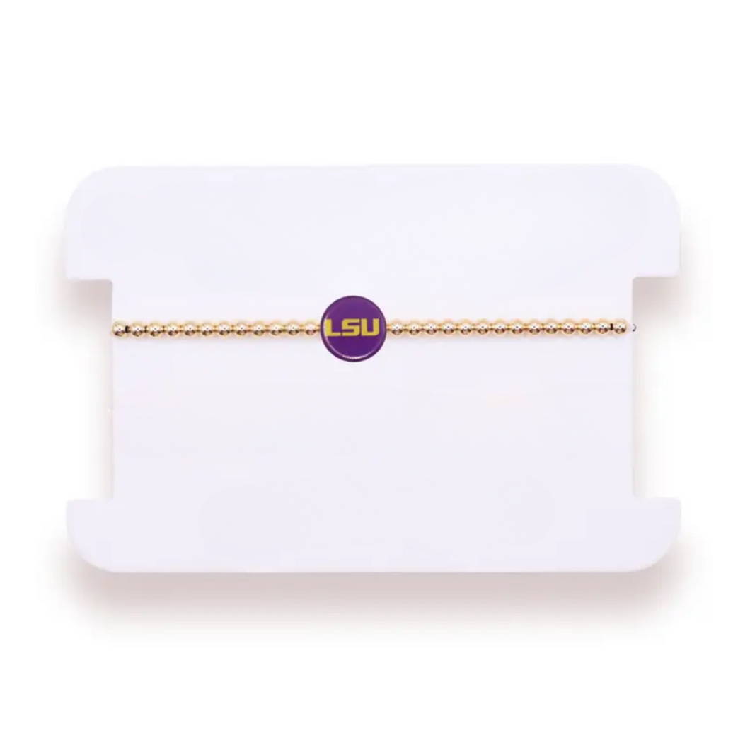 LSU LOGO GOLD BRACELET