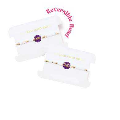LSU LOGO SPRINKLE BRACELET