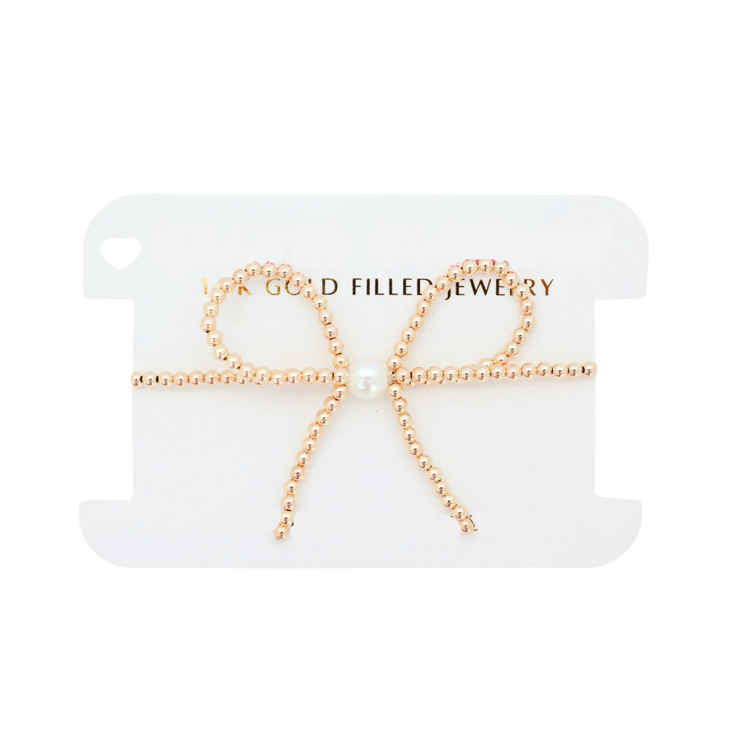 GOLD BOW BRACELET