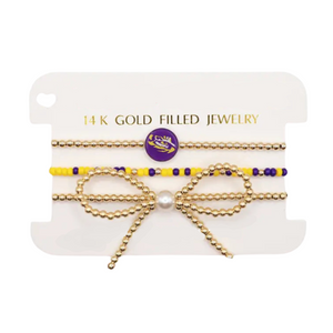 LSU LOGO BOW STACK 3