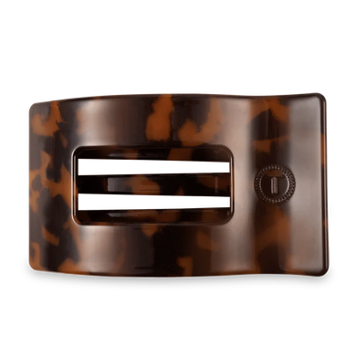 TORTOISE LARGE FLAT RECTANGLE CLIP