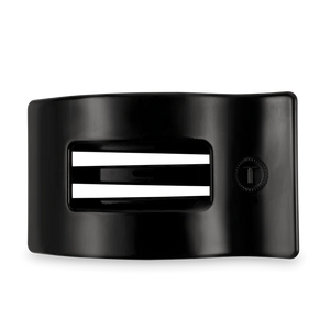 JET BLACK LARGE FLAT RECTANGLE CLIP