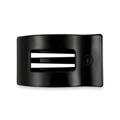 JET BLACK MEDIUM FLAT RECTANGLE CLIP