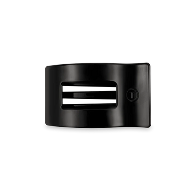 JET BLACK SMALL FLAT RECTANGLE CLIP