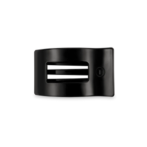 JET BLACK SMALL FLAT RECTANGLE CLIP