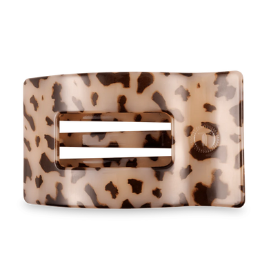 BLONDE TORTOISE LARGE FLAT RECTANGLE CLIP