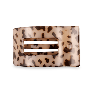 BLONDE TORTOISE MEDIUM FLAT RECTANGLE CLIP
