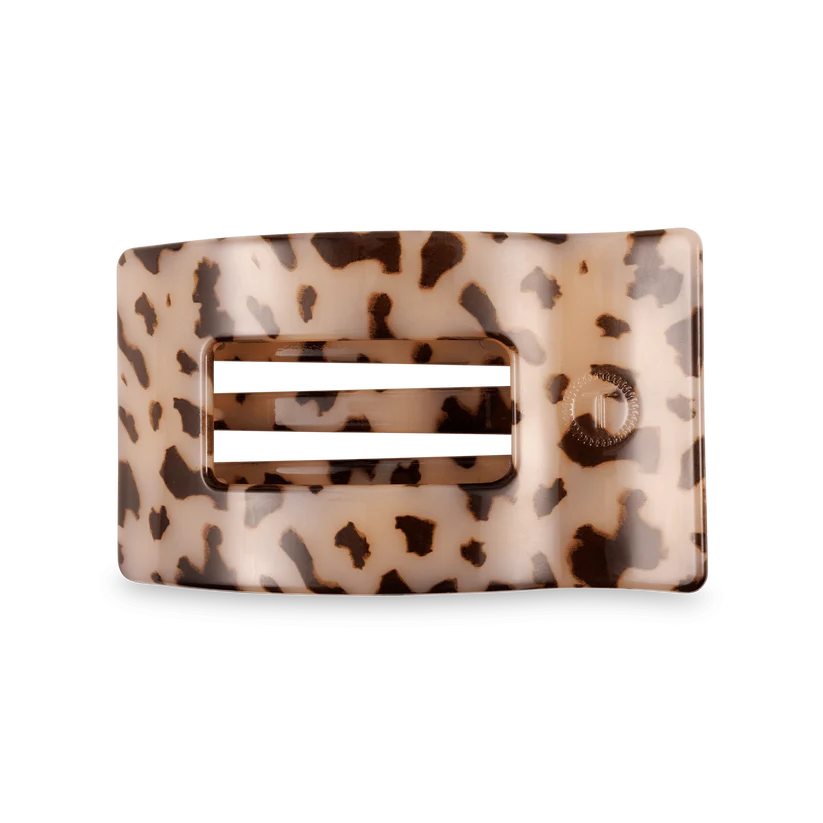 BLONDE TORTOISE MEDIUM FLAT RECTANGLE CLIP