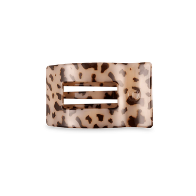 BLONDE TORTOISE SMALL FLAT RECTANGLE CLIP