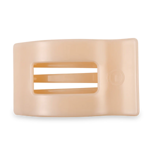 ALMOND BEIGE LARGE FLAT RECTANGLE CLIP