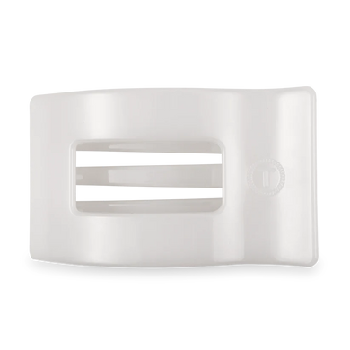 COCONUT WHITE LARGE FLAT RECTANGLE CLIP