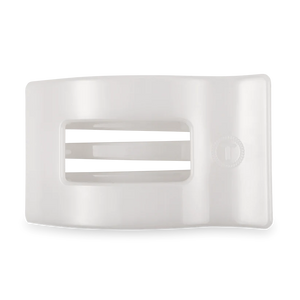 COCONUT WHITE LARGE FLAT RECTANGLE CLIP