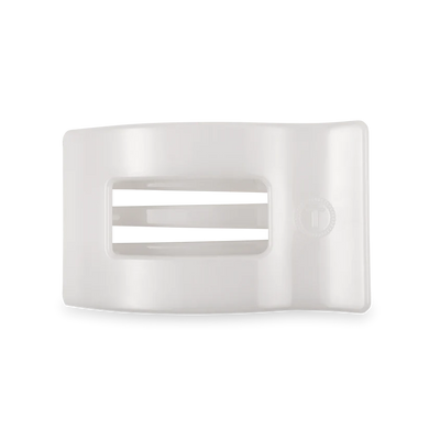 COCONUT WHITE MEDIUM FLAT RECTANGLE CLIP