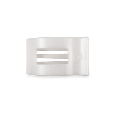 COCONUT WHITE SMALL FLAT RECTANGLE CLIP