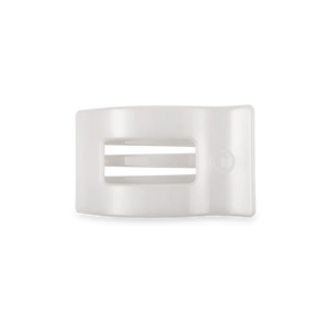 COCONUT WHITE SMALL FLAT RECTANGLE CLIP