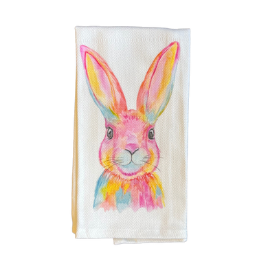 WATERCOLOR BUNNY TOWEL