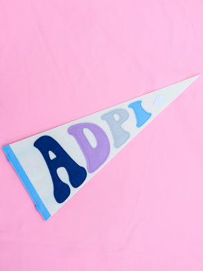 ALPHA DELTA PI PENNANT FLAG