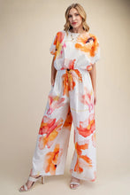IVORY FLOWER PRINT PANTS SET