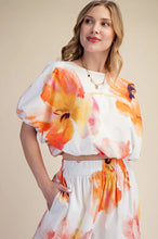 IVORY FLOWER PRINT PANTS SET