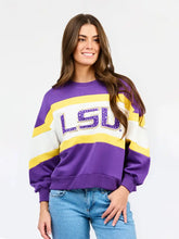 MILLIE LSU WIDE STRIPE TOP
