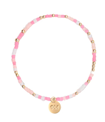 PHI MU SPRINKLE CHARM BRACELET