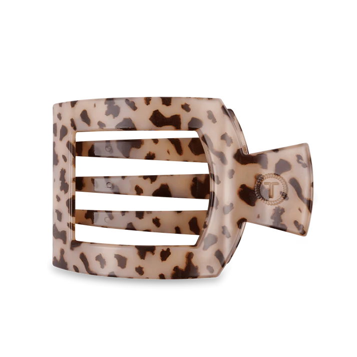 BLONDE TORTOISE LARGE FLAT SQUARE CLIP