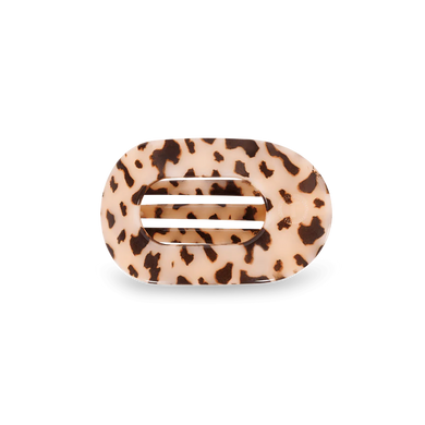BLONDE TORTOISE SMALL FLAT ROUND HAIR CLIP