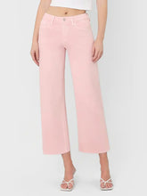 PINK HIGH RISE CROP WIDE LEG
