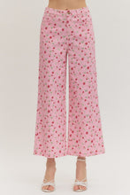 PINK FLORAL JEANS