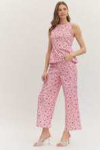 PINK FLORAL JEANS