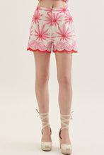 RED/PINK TROPICAL SHORTS